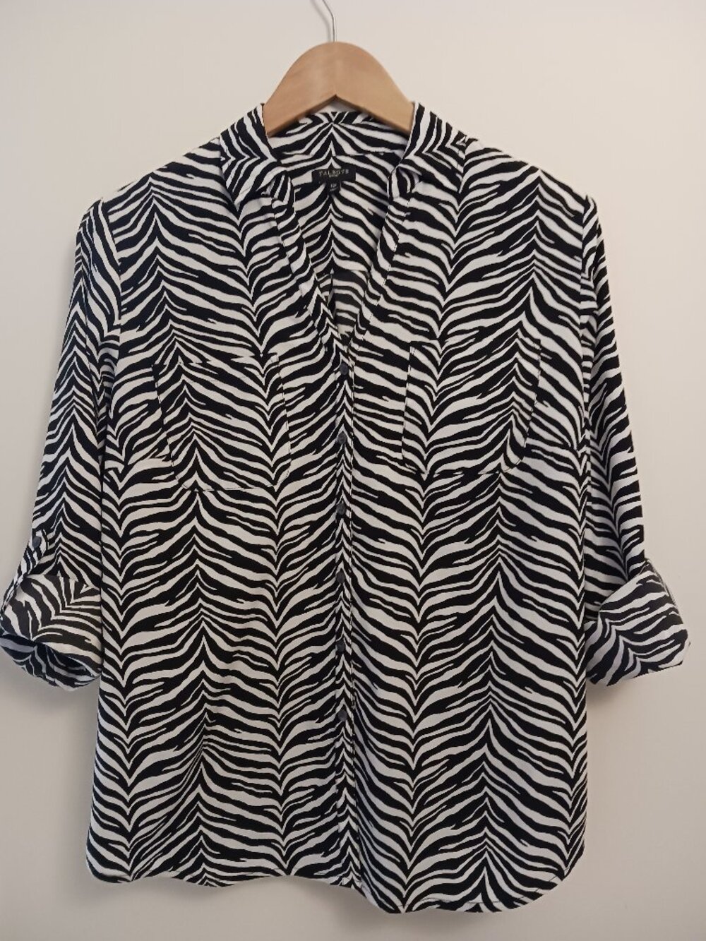 Talborts 12 Petite Zebra Print shirt